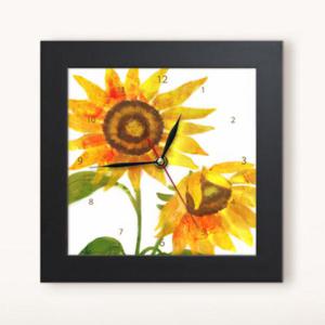 아트박스/꾸밈 cu492-해바라기_미니액자벽시계
