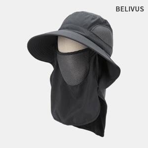 빌리버스 남성 사파리모자 넓은챙 뒷목가림썬캡 밭일모자 작업용 등산 썬캡 BDJH091