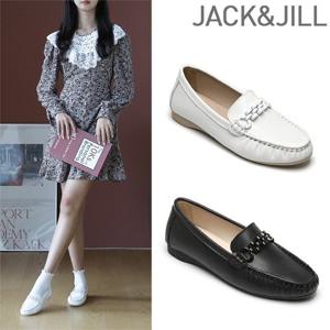 잭앤질 소가죽 써클체인 쿠션 로퍼(JC3581)