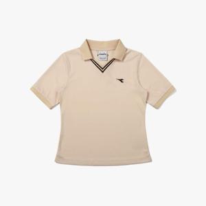 디아도라반팔티 AQS D4222TTS42BGS 코모도 PK 반팔 티셔츠 우먼 BEIGE