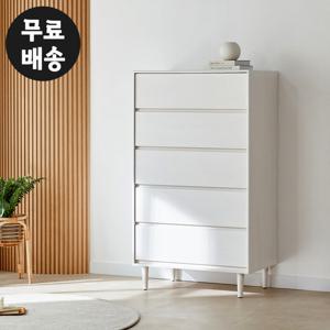 루나 화이트 5단 서랍장 옷 미니 체스트 안방 800