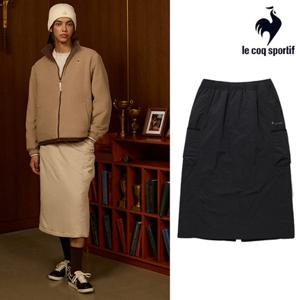 [르꼬끄] 여성 패딩 미디 스커트 QQ422LSKO1_BLK