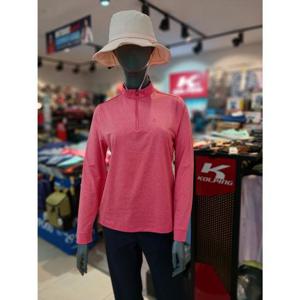 콜핑 세이브존05 (여성) 봄 가을 멜란지 소재 하이쿨 기본 집업티셔츠 하리보 KVT0485W