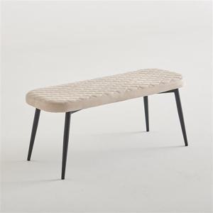 우아미가구 누인잇 퀼팅 벤치의자 3인 (스웨이드)