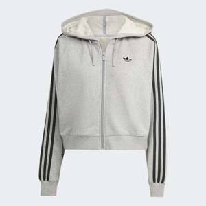 [아디다스] 아디컬러 3 스트라이프 숏 지퍼 후드티 (JX5282)