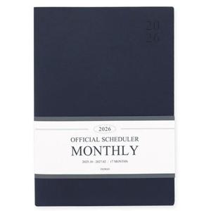 인디고 다이어리 2026 오피셜 빅 먼슬리 (날짜형 A4 월간) 업무용 (네이비)