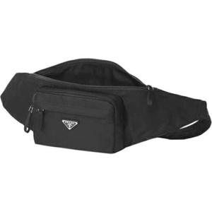 프라다 2VL005 2A6D F0002 나일론 삼각로고 벨트백 힙색 블랙