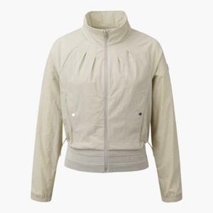 데상트골프자켓 GQC DP32WFBL95-BEGG 여성 밑단 니트 하이브리드 점퍼 / Beige