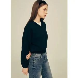 [GUESS]게스진 여성 V넥 맨투맨(OO3K5481)