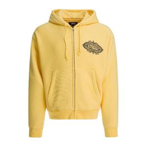 스투시 드로우스트링 후드 집업 118592 0201 YELLOW