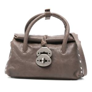 자넬라토 스터드 트위스트락 클러치 068750S TABACCOZ0142