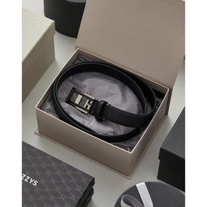 [헤지스] HJBE6E775BK_남성 블랙 버클장식 소가죽 자동벨트