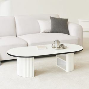 포스트모던 밀리 템바보드 좌식 소파 거실 테이블 1000