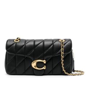 코치 퀼티드 플랩 체인 숄더백 CP150 B4 BK