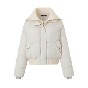 [GGPX]코듀로이 카라 하이넥 패딩 하프 점퍼 (GPDJJ023D)