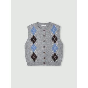 [코인코즈]아가일 니트 베스트_CD5WV500