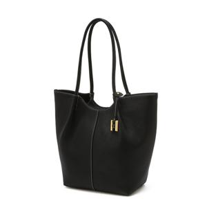 [헤지스] HIBA6E362BK_ 여성 아르코 블랙 레더 숄더백L