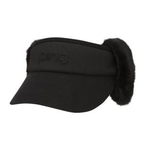 [핑]여성  퍼 귀달이 썬바이저   121E4CP287_BK1