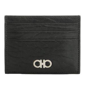 페라가모 메탈 로고 가죽 카드지갑 661749788738 001