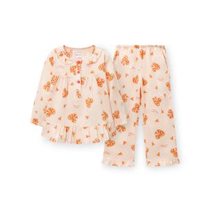 [오르시떼]여아동 G102 하트피자 긴소매 파자마 세트 OR25FGGAG102