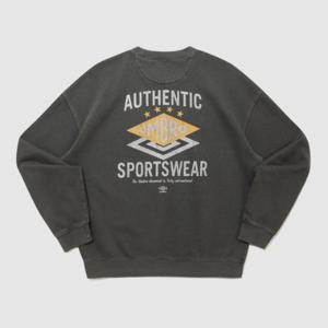 엄브로긴팔티 VQA UQ423CFSO3-DCH 더블 다이아 기모 맨투맨 DARK CHARCOAL