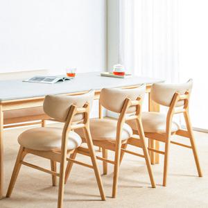 블랑쉬 양면 세라믹 포세린 6인용 1800 의자형 식탁세트 네추럴 월넛