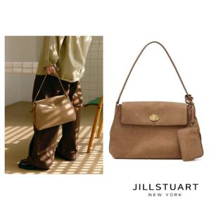 [질스튜어트] 누벅 오브 장식 숄더백 M 베이지 JABA6E133I2