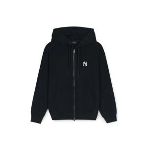 MLB후드집업 JQT 3ATRB0151-50BKS 베이직 스몰로고 오버핏 투웨이 후드집업 뉴욕양키스