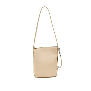 [헤지스]HIBA6E366CR_여성 엣지백 시그니처 아이보리 레더 숄더 크로스백S