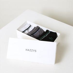 [헤지스] 남성 라인배색 단목양말 3종세트 HZSS6E805MU