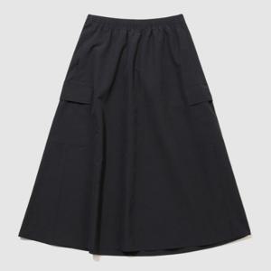 엄브로반바지 VQA UQ322CSK92-BLK HBL 로얄 컬리지 우먼스 플레어 스커트 BLACK