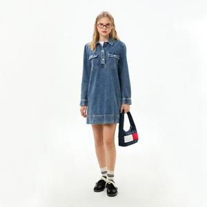 타미진 여성 데님 풀오버 원피스 T32G0NOP10TWT2
