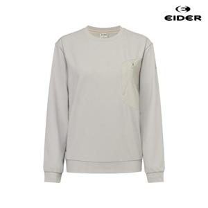 아이더 (DWP25203_W9) 여성 SEAM-FLEX (심플렉스) 긴팔라운드 티셔츠 (CREAM BEIGE)