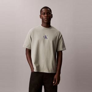 CK진  남성 릴렉스드핏 16S 저지 엠보스드 모노로고 티(4RF855G)