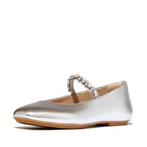 [핏플랍] [삼성물산공식] SS 26 여성 [델리카토] 펄스 크리스탈 플랫슈즈 FT61K2M082 실버