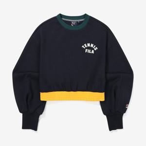 [휠라(프리미엄)]컬러포인트 면혼방 맨투맨 FS2POF3363FINA