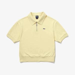 [휠라(프리미엄)]기능성 면혼방 반집업 반팔 카라티 FS2TSG2151FBTY