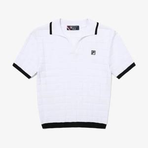 [휠라(프리미엄)]니트 세미크롭 카라티 FS2TSG2371FWHI