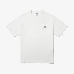 [휠라(프리미엄)]면혼방 그래픽 반팔티 FS2RSG2131XOWH