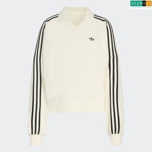 아디다스 현대백화점 [Women] 테리 타월 브이넥 롱 슬리브 폴로 셔츠 KD1401 인기긴팔티 [현대백화점 쇼핑백 증정]