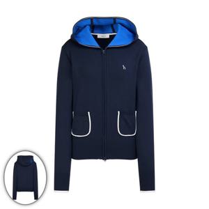 [헤지스골프] 여성 캐주얼 후디 니트 집업 네이비 HWSW6A213N5