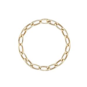 로이드 모던브리티쉬 타원 클립 14k 팔찌 (7.3mm) LWB23047G