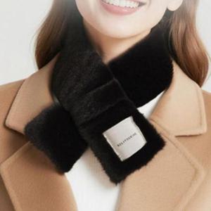 [패션] 머플러 밍크 쁘띠 토끼털 숏 목도리 페이크퍼 숏머플러