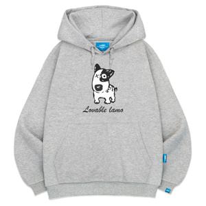 엘라모 기모H 러버블도그 후드티 남녀공용 M~4XL 빅사이즈