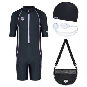 아레나  킥앤풀 여아동 3부 반신 슈트 키트(A5SG1KG03BLK)