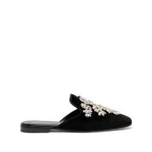 25 FW 쥬세페자노티 엘사 크리스털 벨벳 뮬 E250024K01 TP432061365