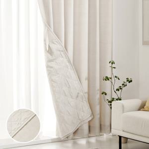 [모던하우스] ON NEW 린넨스타일 3중방한 3도씨커튼 140X240 1장 베이지 아일렛타입