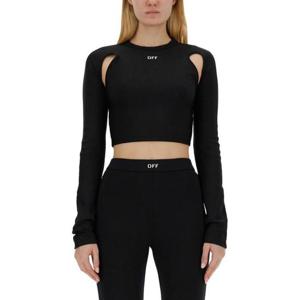 오프화이트 긴팔 티셔츠 OWAD211 C99JER0011001 BLACK