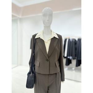 [숲]셔츠탈부착 크롭 긴팔자켓  SB9TJM5C