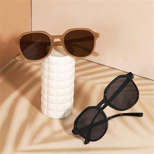 쓰고보고 가벼운 투컬러 뿔테선글라스 6667 GAB01015 패션선글라스